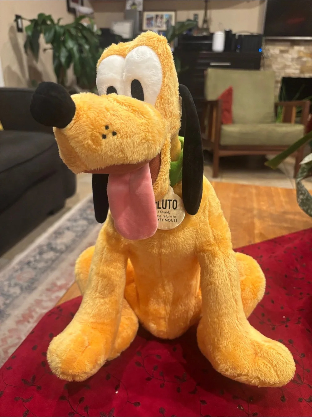 Disney Pluto Plush Dog Toy - Yellow Plush Companion New with Tag 16 inches
